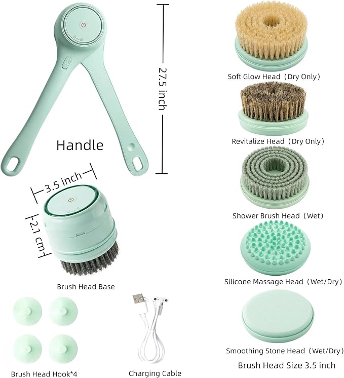 Electric Dry Brushing Body Brush - Image 5