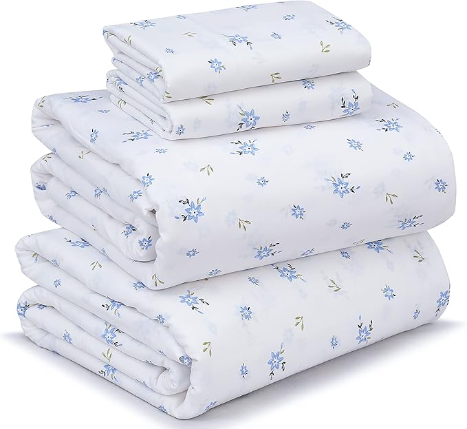 RUVANTI 100% Cotton Sheets – Queen Size Percale Bedding, Cooling & Breathable by Ruvanti