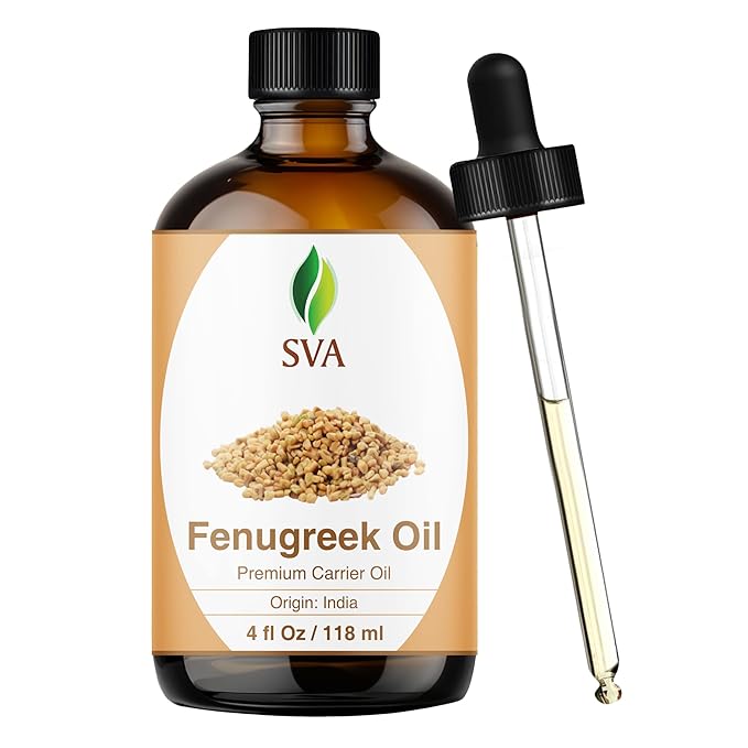 SVA Fenugreek Oil 4oz Premium Carrier Oil by SVAORGANICS