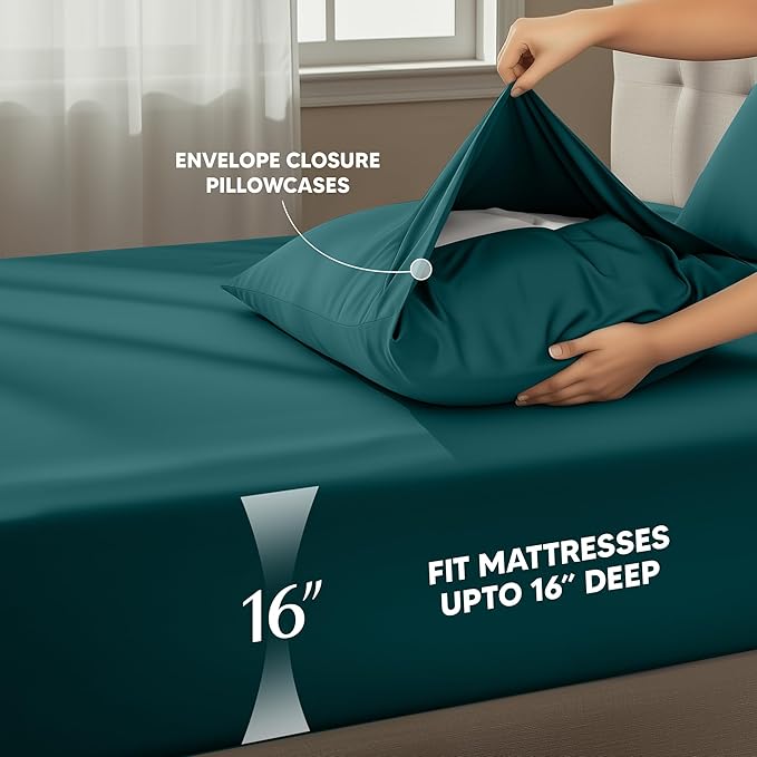 Utopia Bedding Queen Size Sheet Set – 4 Piece Bed Sheets, Soft and Breathable - Image 4