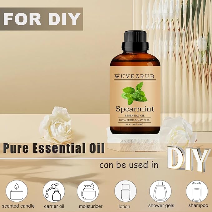 Spearmint Essential Oils, 120ML Pure and Natural Essential Oil - Image 3