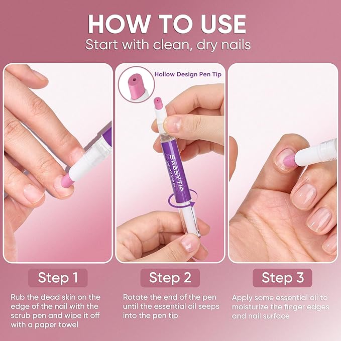 Ceramic Cuticle Pusher & Oil Pen + Cuticle Remover Gel – Gentle Nail Care Kit - Image 5