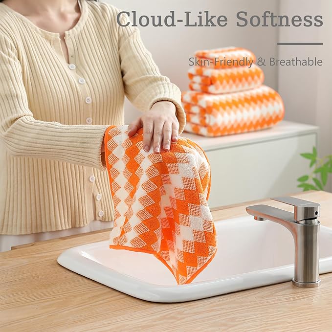 8 Piece Bathroom Towel Set |2 Oversized Bath Towels, 2 Hand Towels, 4 - Image 8