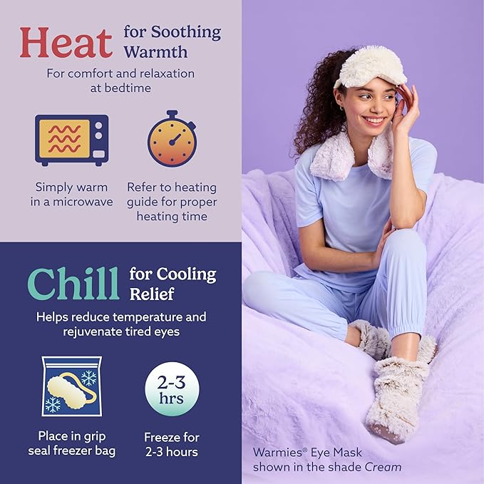 warmies Microwavable Eye Mask for Warmth & Comfort - Image 6