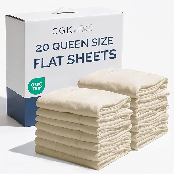 Queen Size Flat Sheets by CGKUnlimited