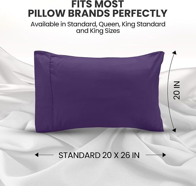 Utopia Bedding Pillow Cases Standard Size 2-Pack – Soft Brushed Microfiber – - Image 2