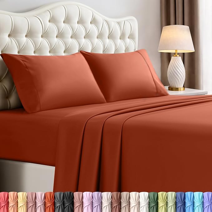 Utopia Bedding California King Size Sheet Set – 4 Piece Bed Sheets, Soft and by UTOPIABEDDING