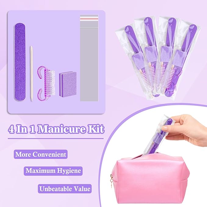 50 Sets Disposable Manicure Kit Basics 4 Piece Nail Kit - Image 2