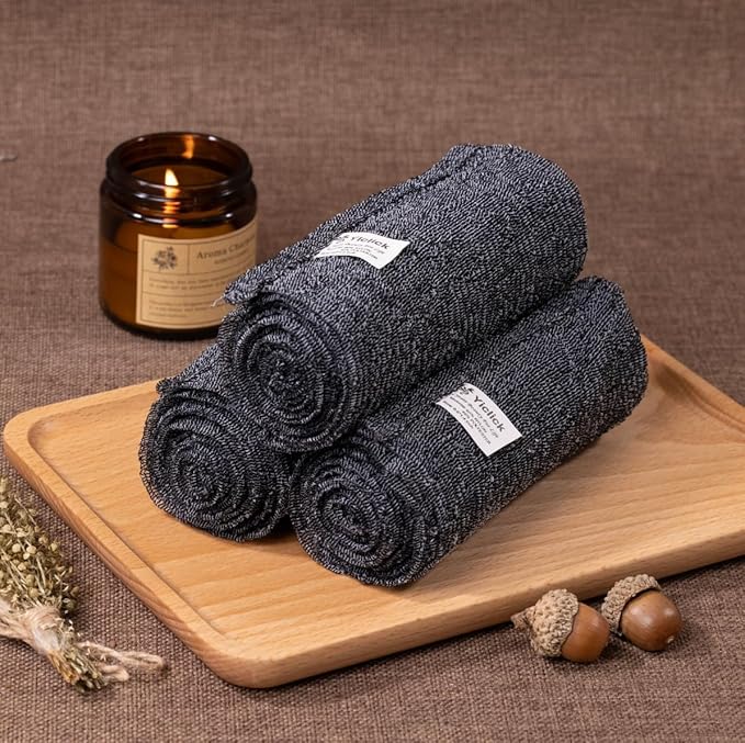 Yiclick Exfoliating Washcloth Towel, Japanese Exfoliating Bath Wash Cloth - Image 8