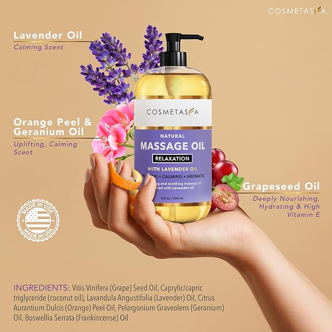 Cosmetasa Body Massage Oil Therapy Kit – Arnica & Lavender Oil - Image 2