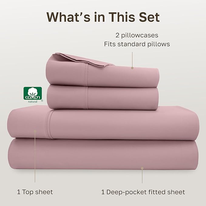 California Design Den Soft 100% Cotton Sheets Full Size Set, 400 Thread Count - Image 4