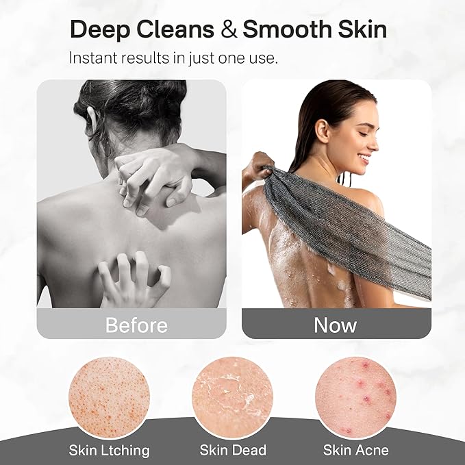 Yiclick 3 PCS Exfoliating Washcloth Towels - Image 5