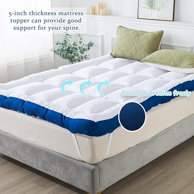 WhatsBedding 5 Inch Full Size Mattress Topper - Image 6