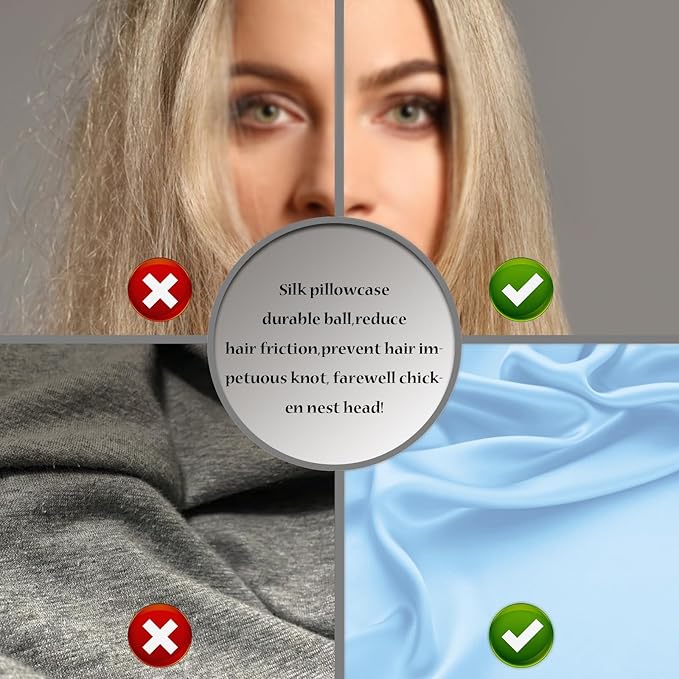 Silk Pillow Cases 2 Pack, Soft Breathable and Sliky Queen Size Pillow Cases Set - Image 5