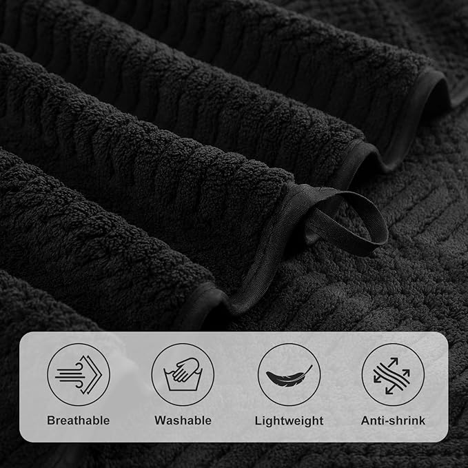 Ycosy 4 Pack Extra Large Microfiber Bath Towels Set, 35x70 inches, Less Lint - Image 9