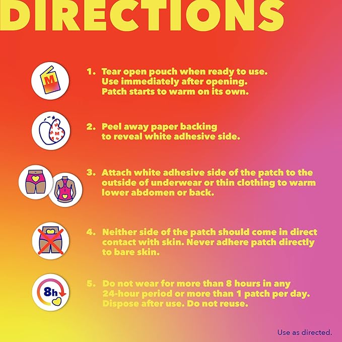 Midol Heat Vibes Menstrual Pain Relief Heat Patches - Image 5