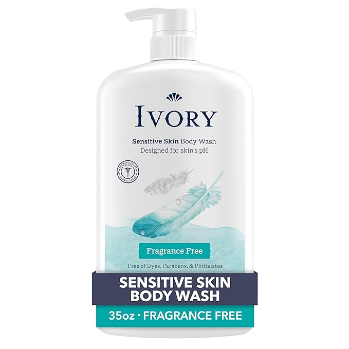 Ivory Body Wash, Designed for the Whole Family, Gentle Formula, Free of Dyes by Ivory