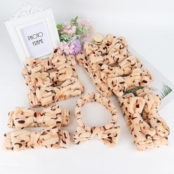 Casoty Leopard Print Spa Skincare Headband Head Bands or Washing Face Cute Face - Image 7