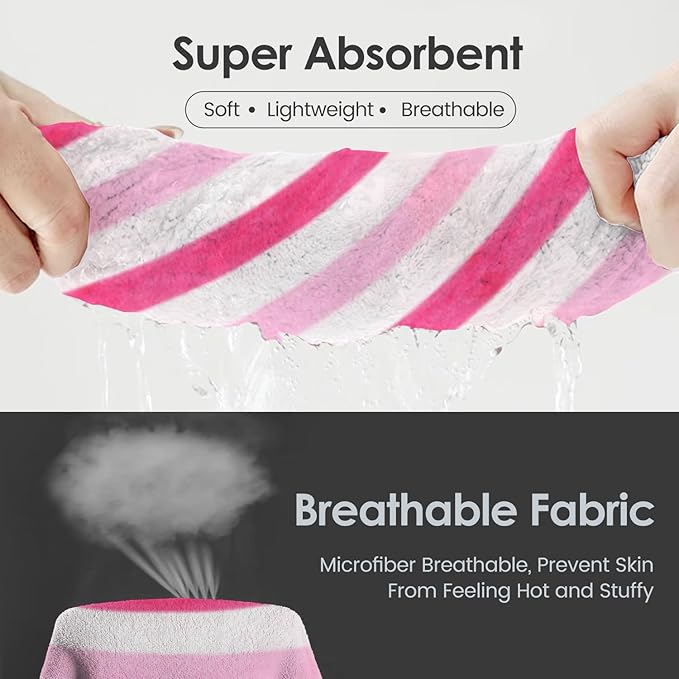 JML Microfiber Bath Towels Set of 4, Large Bathroom Towel - Image 4