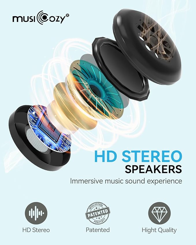 MUSICOZY Sleep Headphones Masks, Headphones Masks - Image 5