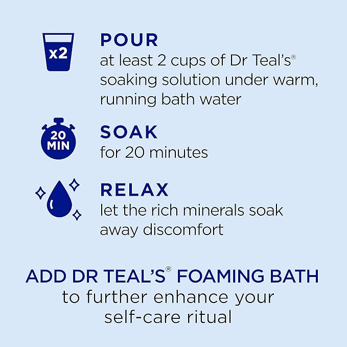 Dr. Teal's Epsom Salt Soaking Solution, Soften & Nourish - Image 4