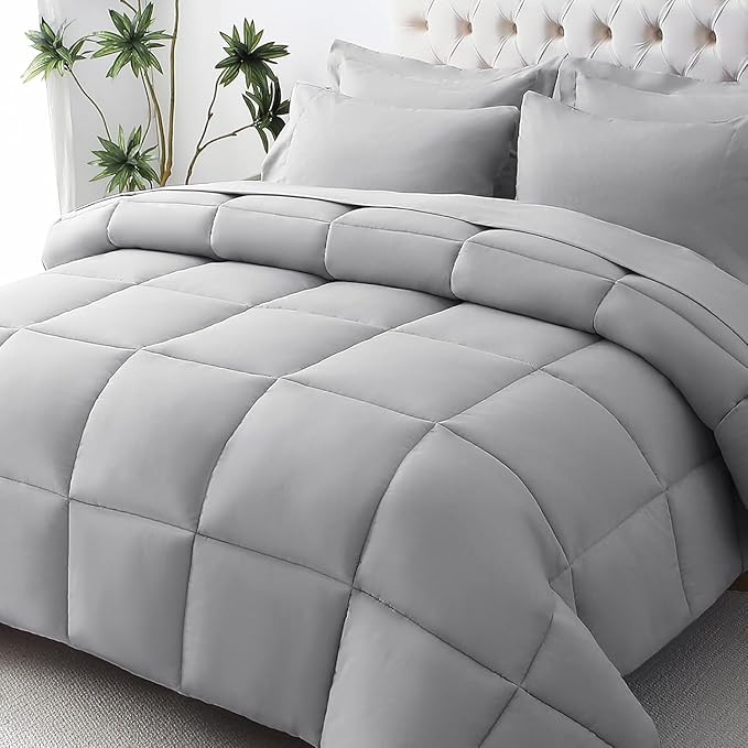 JOLLYVOGUE King Comforter Set, Ultra-Soft Bed in a Bag King Size 7 Pieces by JOLLYVOGUE
