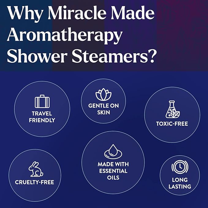 Miracle Made Citrus Mint Aromatherapy Shower Steamers – Essential Oil Shower - Image 5