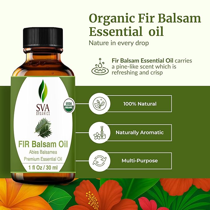 SVA Fir Balsam Essential Oil Organic – 1 Fl Oz – 100% Natural Organic Fir Oil - Image 2