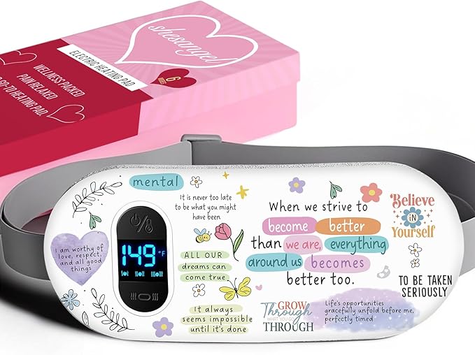 Portable Heating Pad for Period Cramps: Menstrual Heating Pad by shesangel