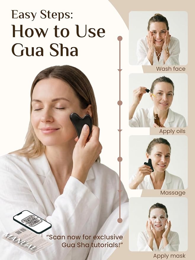 Rena Chris Gua Sha Facial Tools, Stainless Steel Guasha Tool - Image 5