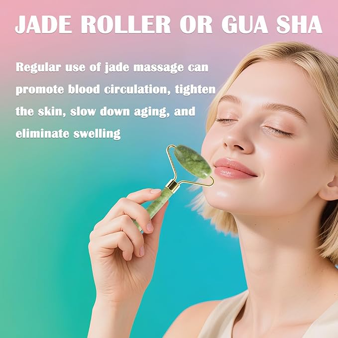 Jade Roller Gua Sha Tools - Image 2