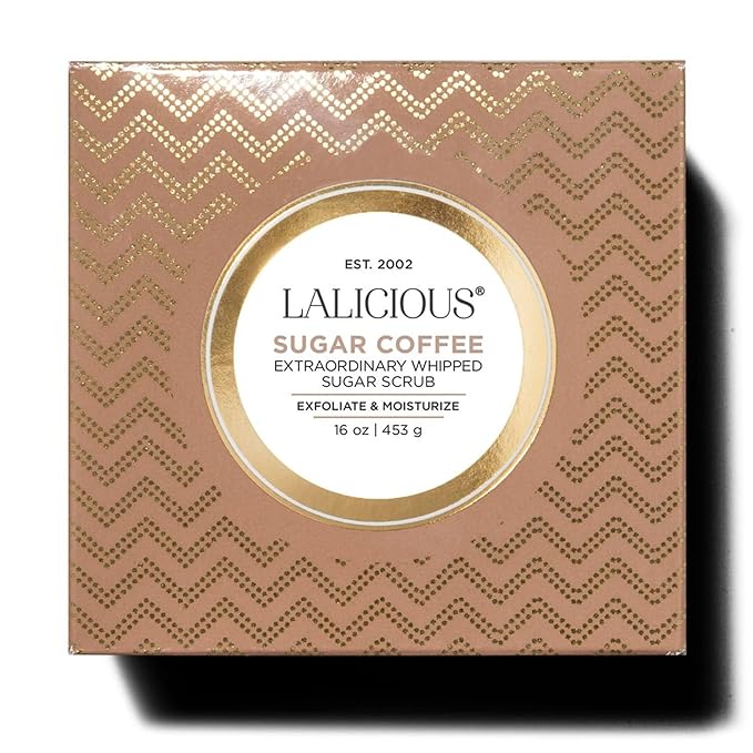 LALICIOUS Sugar Coffee, Exfoliating & Moisturizing Body Scrub - Image 6
