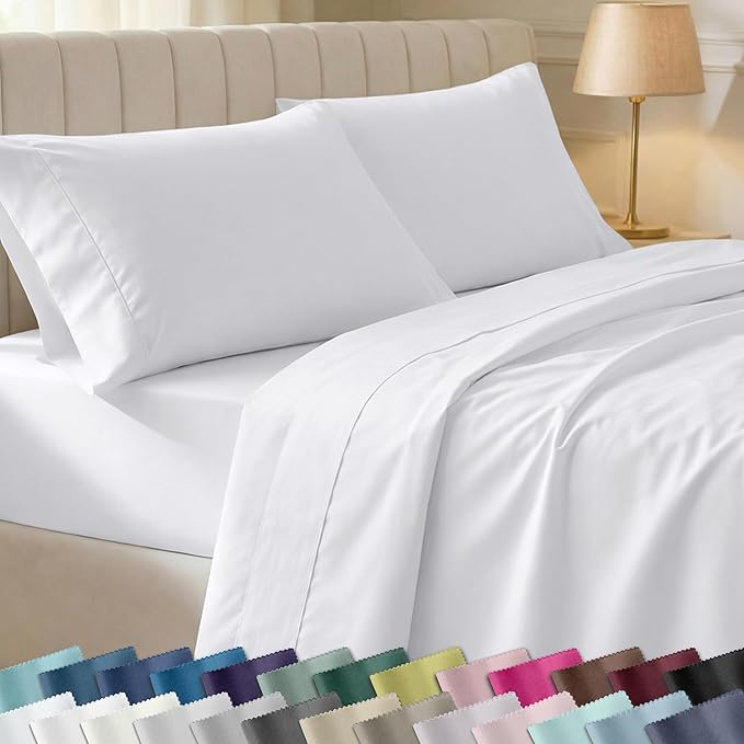 California Design Den Soft 100% Cotton King Sheet Set, 400 Thread Count Good by CaliforniaDesignDen