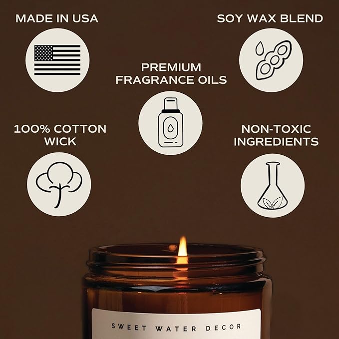 Sweet Water Decor Holiday Candle | Cloves, and Sandalwood Festive Christmas - Image 7
