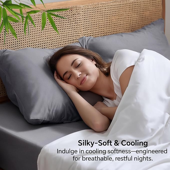 BEDELITE Pillow Cases Standard Size Set of 2, Rayon Derived from Bamboo - Image 4