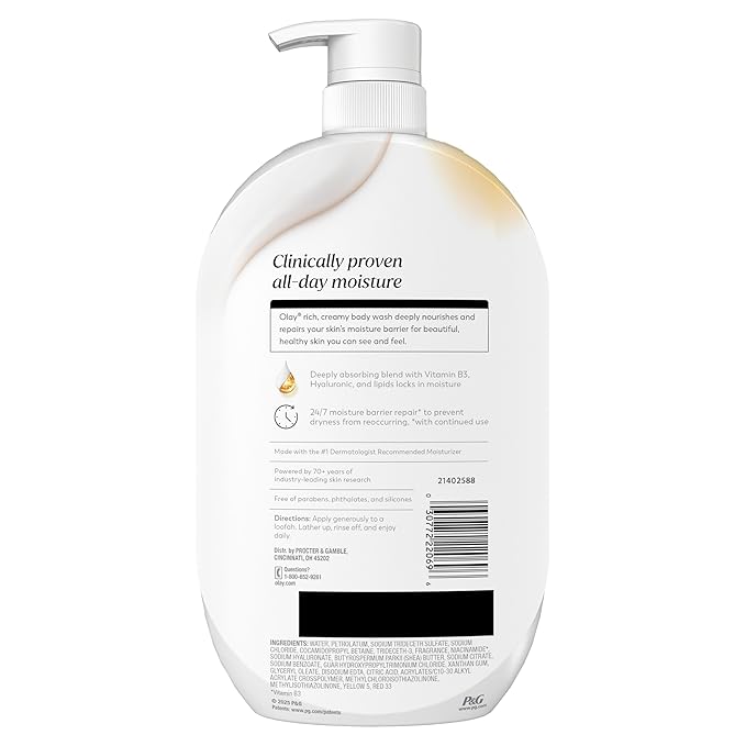Olay Body Wash for Women, Ultra Moisture, 24/7 Moisture Barrier Repair - Image 11