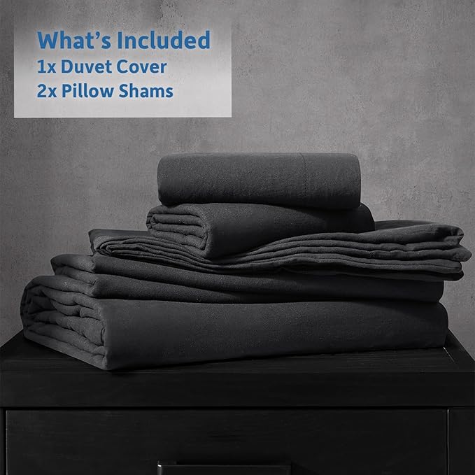 Nestl Black California King Duvet Cover Sets - Image 9