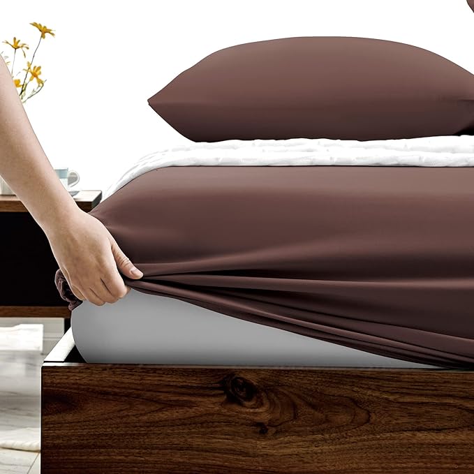 FreshCulture Full Fitted Sheets, Bulk Pack of 6, Deep Pocket, Soft Microfiber - Image 3