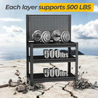 Storage Shelves with Pegboard,Heavy Duty Garage Shelving Units and Storage,Metal Shelving Adjustable Shelves,Garage Storage Rack,Industrial Utility Shelf For Kitchen,Pantry 47.2"H*33.46"W*18"D