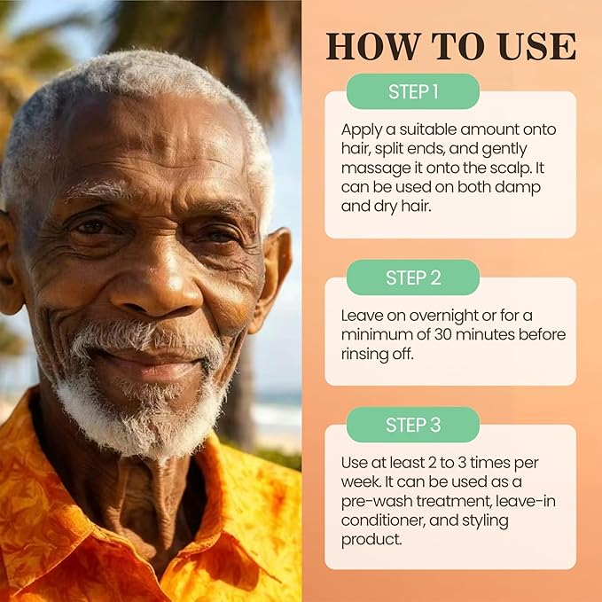 Batana Oil for Hair Growth Dr Sebi, 100% Raw Organic Batana Hair Mask from - Image 6