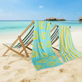 CASA COPENHAGEN Miami Towel 2Pcs Fish Teal by CASACOPENHAGEN