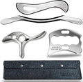 Muscle Scraper Tool Set, Stainless Steel IASTM Tools, 4 Piece, by GYXCOELEIASTMTOOL