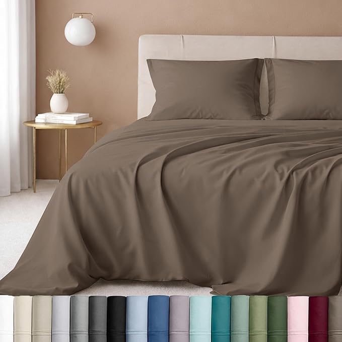 California Design Den 100% Cotton Full Size Bed Sheets, 600 Thread Count Sateen by CaliforniaDesignDen