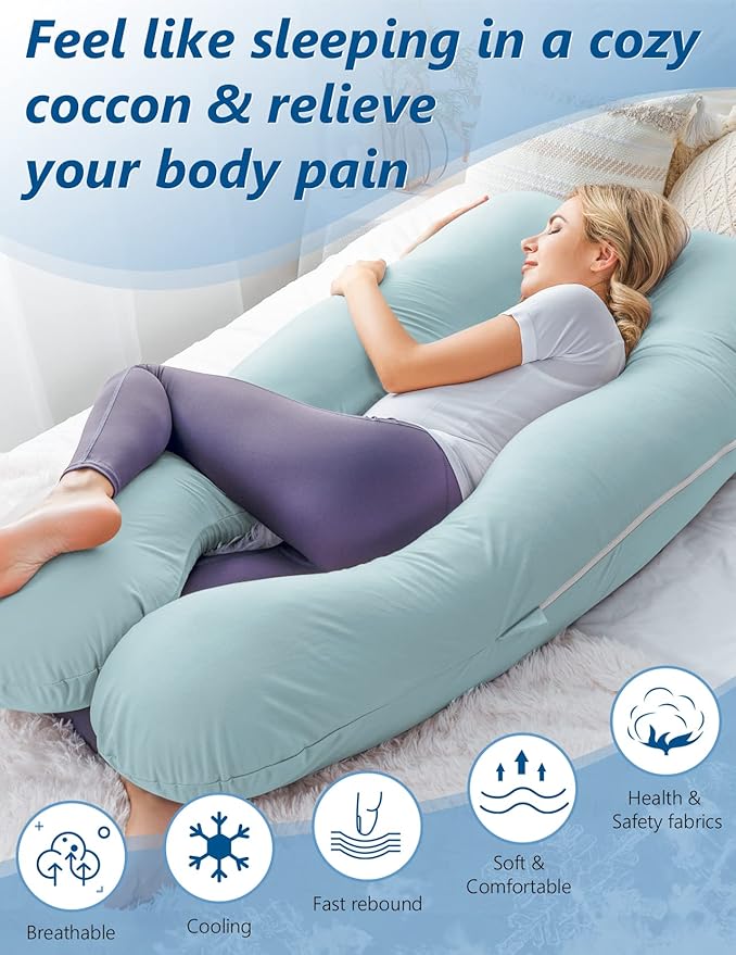 Meiz Pregnancy Pillow, Cooling Pregnancy Pillows - Image 5