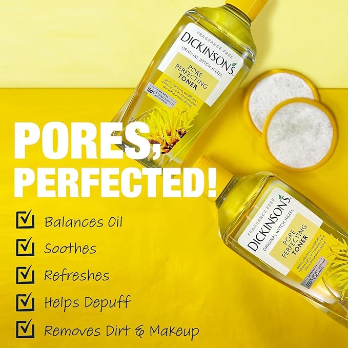 Dickinson's Original Witch Hazel Pore Perfecting Toner | 100% Natural Distilled - Image 4