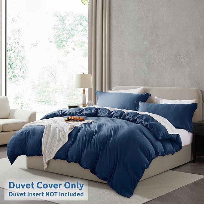 Nestl Navy Blue Duvet Cover Full Size - Image 2