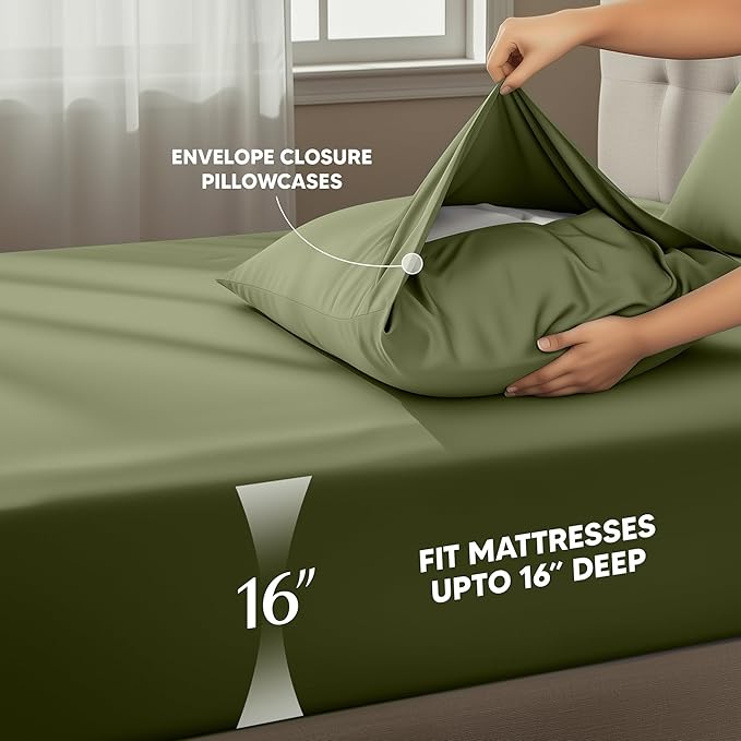 Utopia Bedding Queen Size Sheet Set – 4 Piece Bed Sheets, Soft and Breathable - Image 4