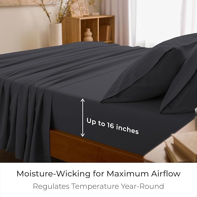 Mellanni California King Sheets Set - Image 4