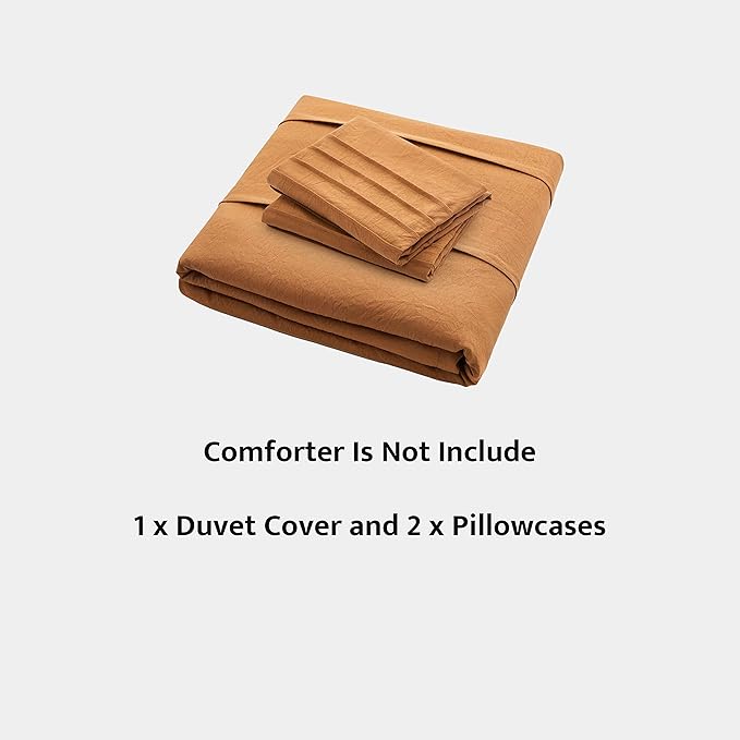 Oli Anderson Pumpkin Brown Duvet Cover King Size - Image 7