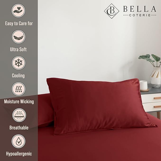 Bella Coterie | Luxury King Size Pillowcase Set | 100% Organically Grown Bamboo - Image 2